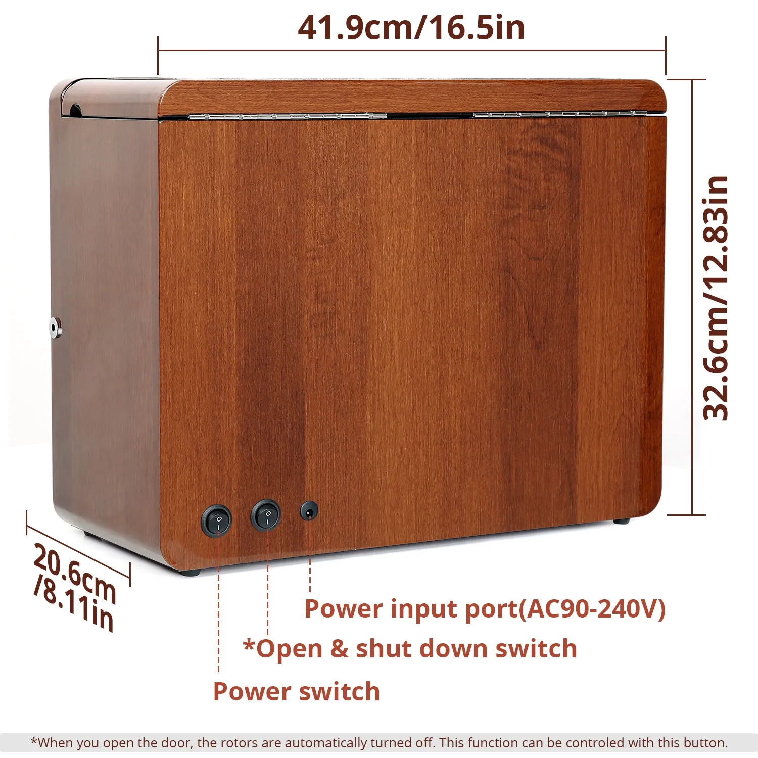 [ NEW ARRIVALS ] 8 6 Walnut Wood Automatic Quad Watch Winder