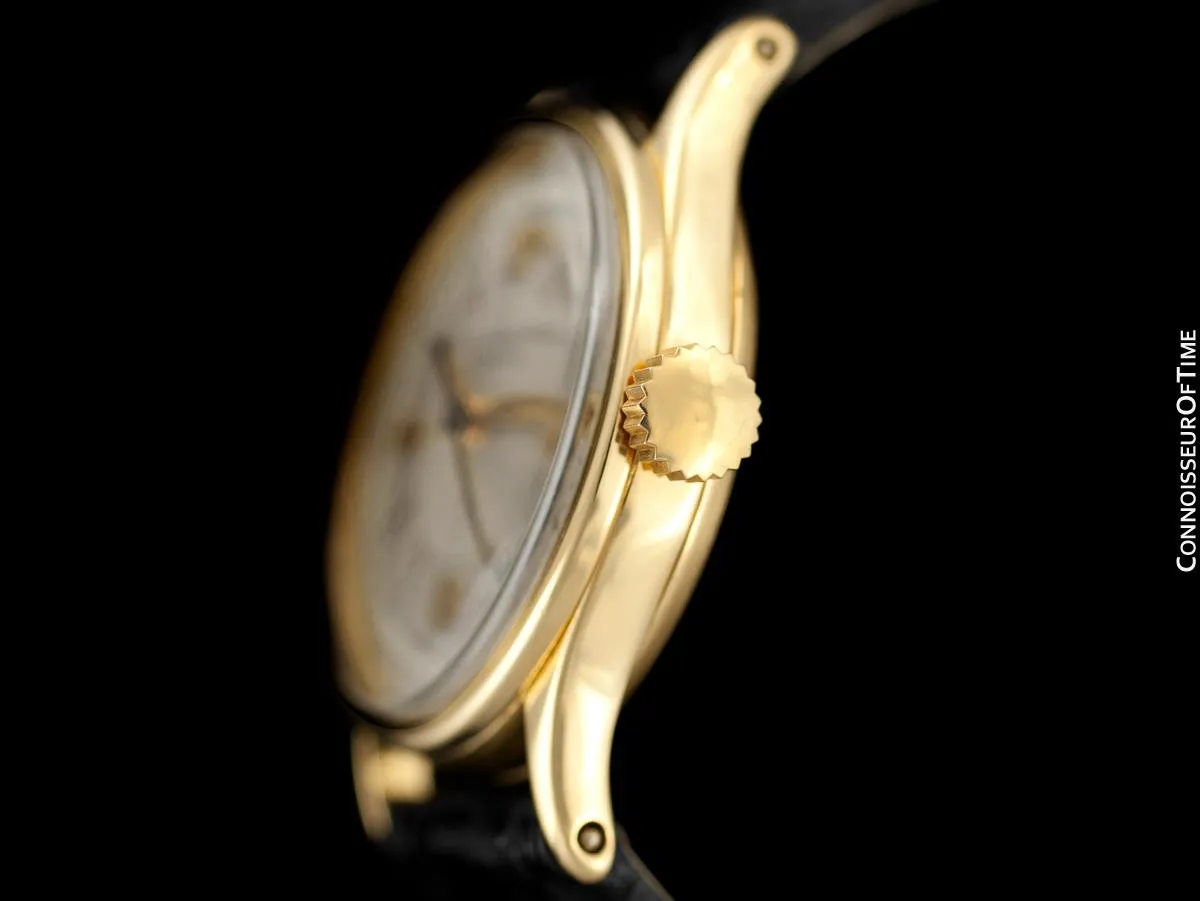 1936 Patek Philippe Vintage Calatrava Ref. 96 Mens Watch, 18K Gold with Extract - Extremely Rare Sector Dial