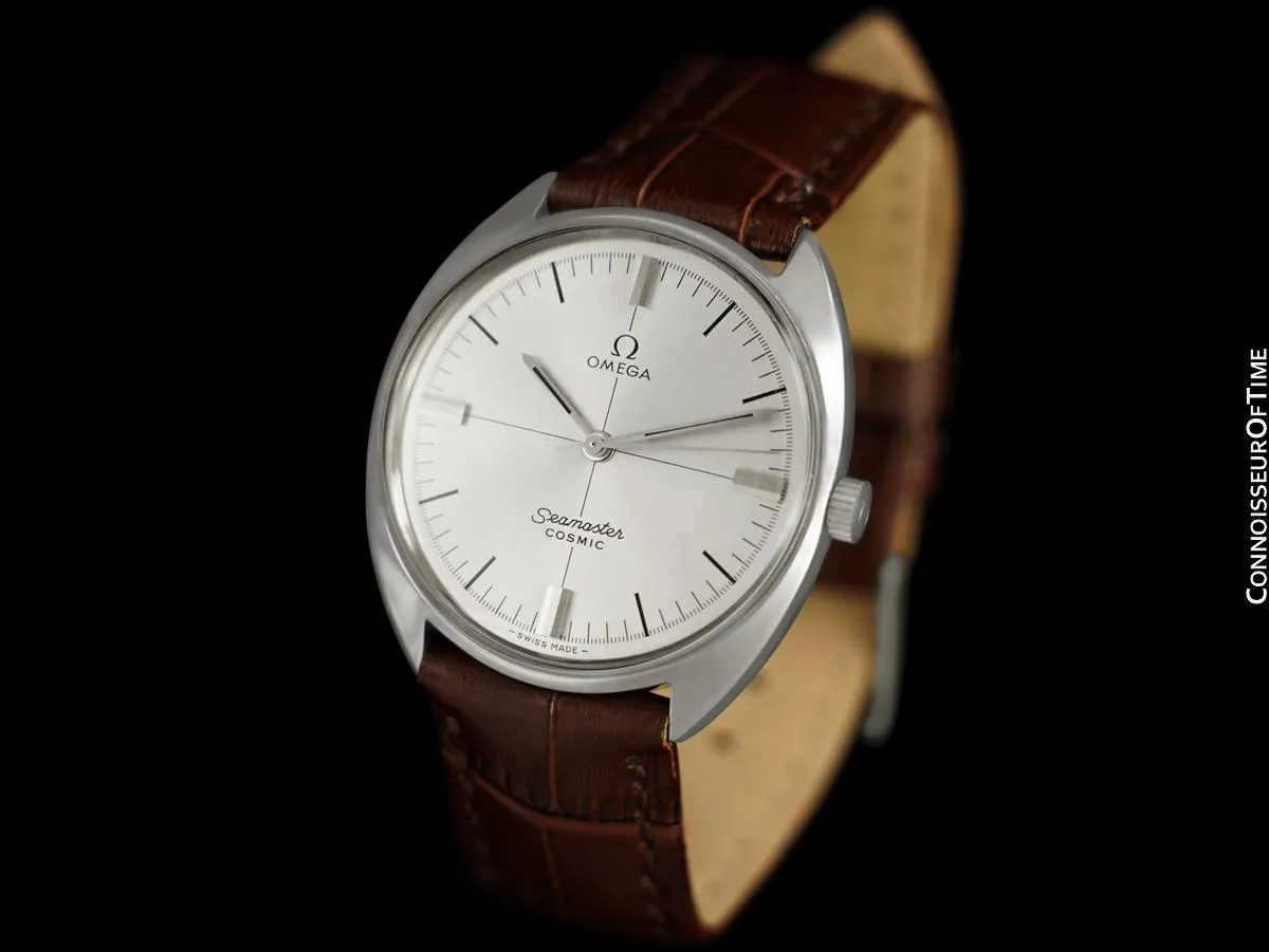 1960's Omega Seamaster Cosmic Vintage Mens Retro Handwound Watch - Stainless Steel