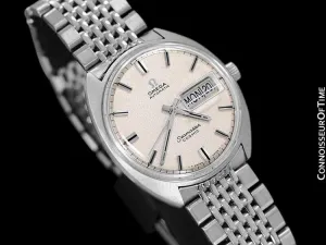 1960's Omega Vintage Mens Seamaster Cosmic Retro, Day Date, Automatic Watch - Stainless Steel