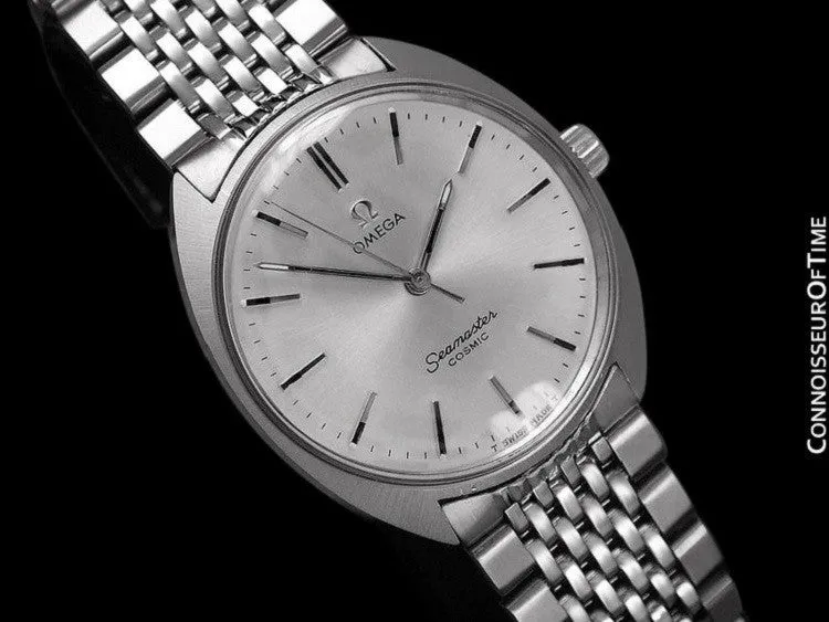 1960's Omega Vintage Mens Seamaster Cosmic Retro Handwound Watch - Stainless Steel