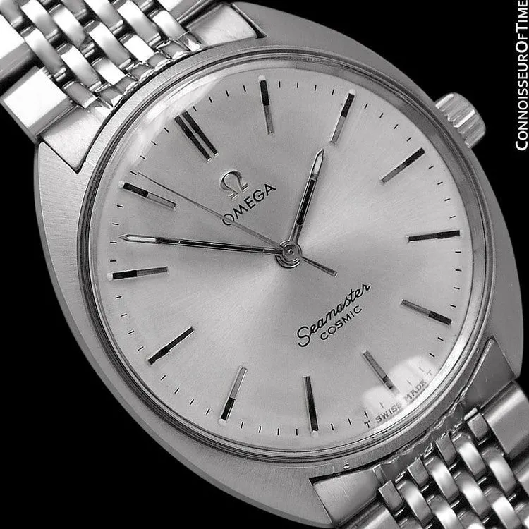 1960's Omega Vintage Mens Seamaster Cosmic Retro Handwound Watch - Stainless Steel