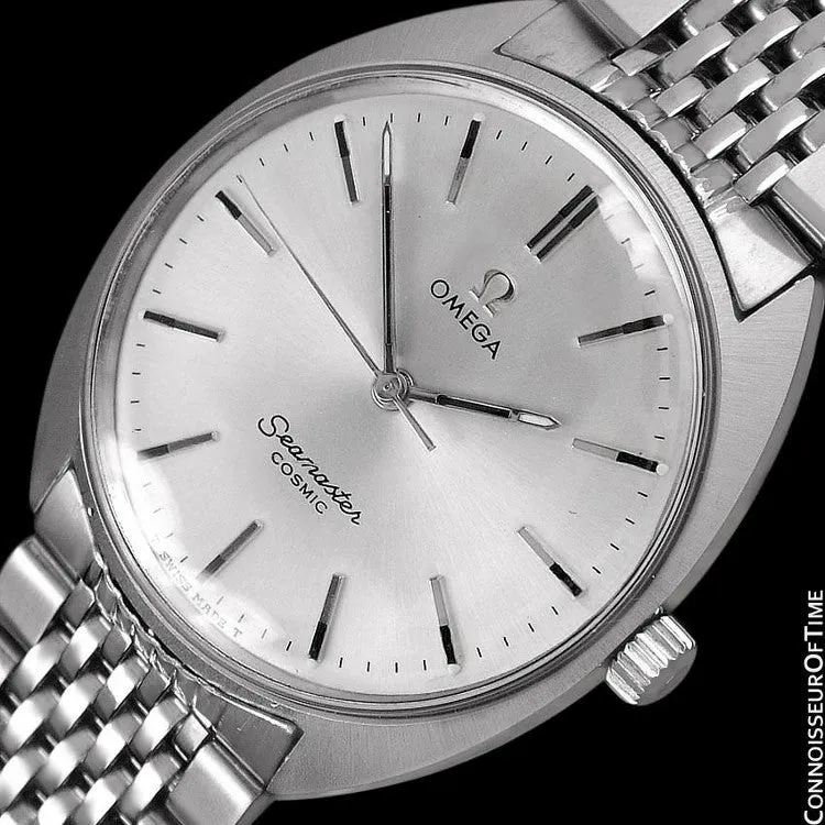 1960's Omega Vintage Mens Seamaster Cosmic Retro Handwound Watch - Stainless Steel