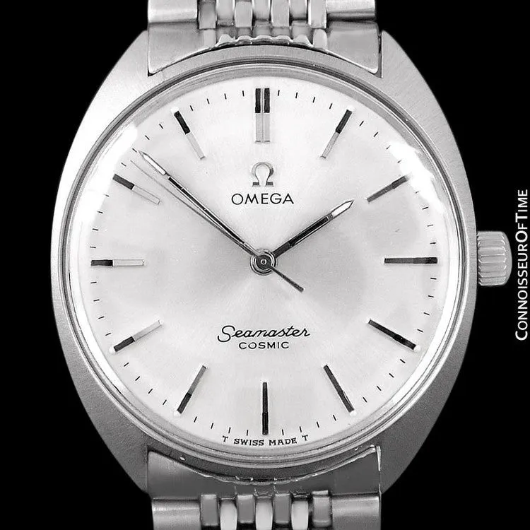 1960's Omega Vintage Mens Seamaster Cosmic Retro Handwound Watch - Stainless Steel