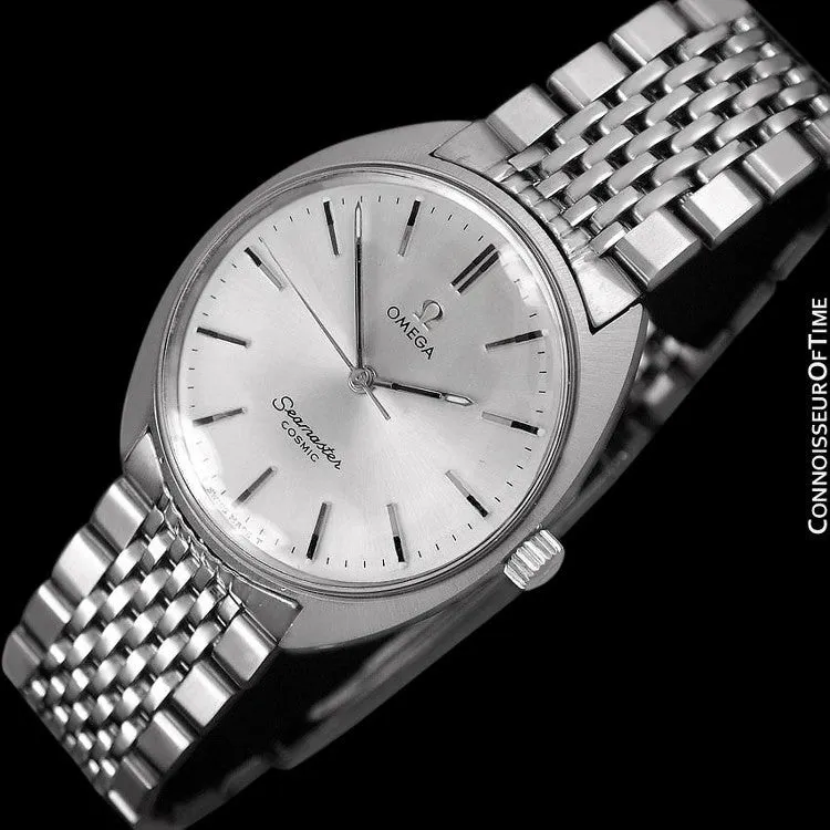 1960's Omega Vintage Mens Seamaster Cosmic Retro Handwound Watch - Stainless Steel