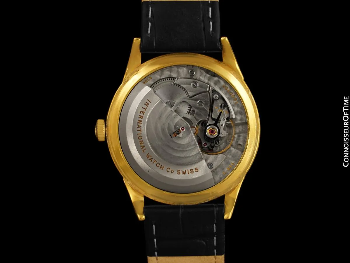 1961 IWC Vintage Mens Watch, Cal. 853 Automatic - 18K Gold Plated