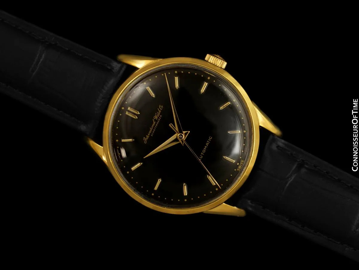 1961 IWC Vintage Mens Watch, Cal. 853 Automatic - 18K Gold Plated