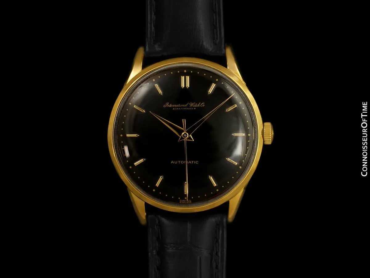 1961 IWC Vintage Mens Watch, Cal. 853 Automatic - 18K Gold Plated