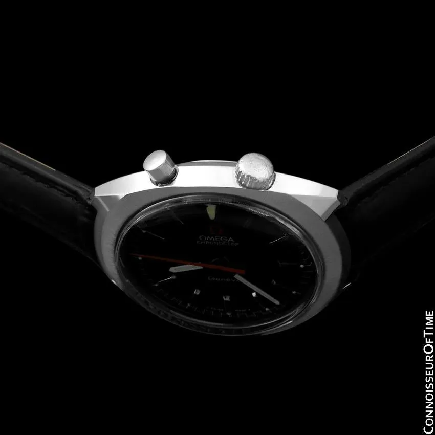 1968 Omega Chronostop Vintage Mens Retro Sporting Chronograph Watch with Date - Stainless Steel