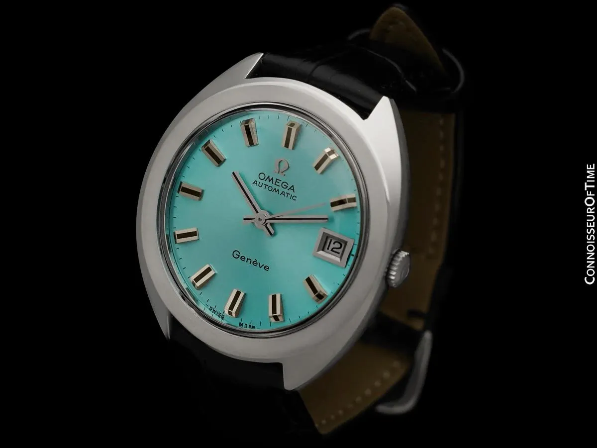 1969 Omega Geneve Vintage Mens Large 37mm Cal. 565 Watch - Stainless Steel