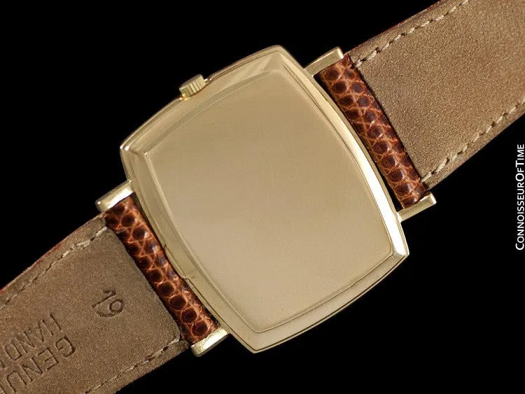 1970 Patek Philippe Classic Vintage Mens Ultra Thin Retro TV Watch - 18K Gold