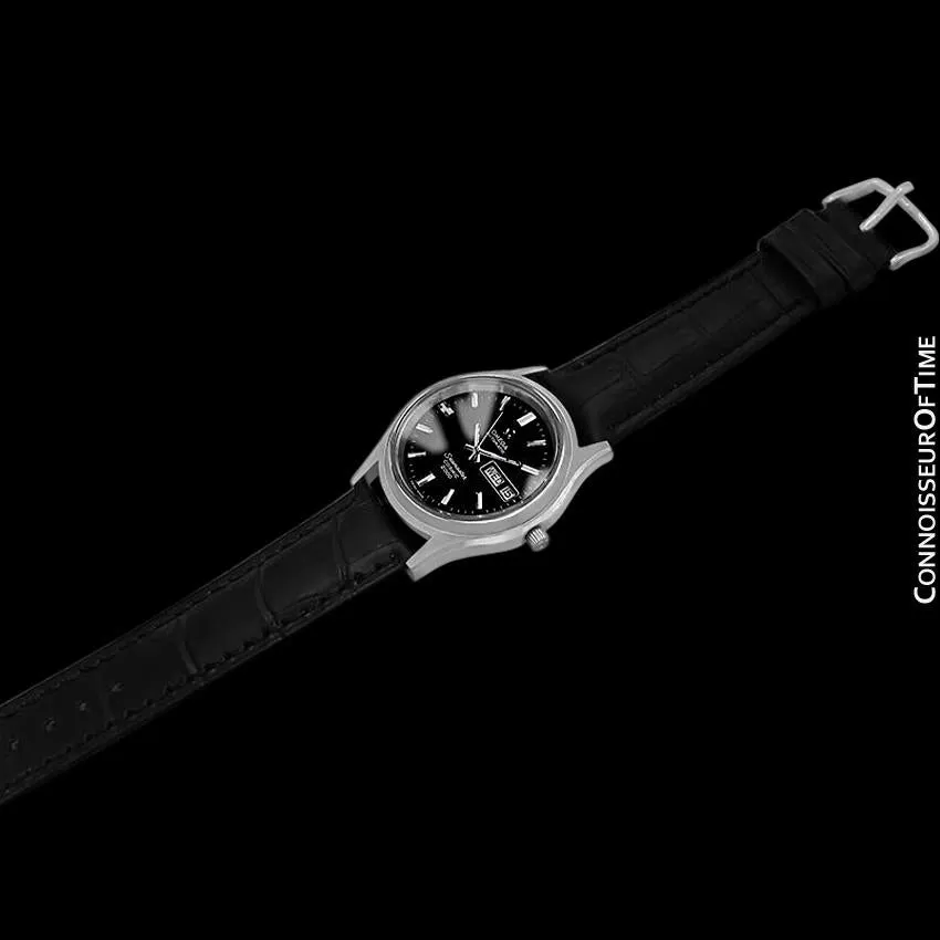 1970's Omega Seamaster Cosmic 2000 Vintage Mens Dive Watch, Automatic, Day Date - Stainless Steel