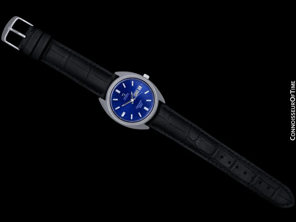 1970's Omega Seamaster Cosmic 2000 Vintage Retro Mens Dive Watch, Date - Stainless Steel