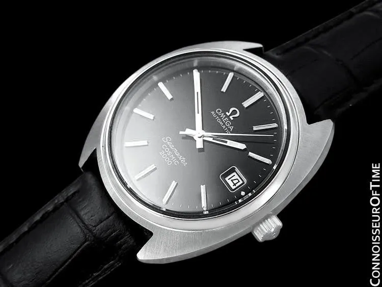 1970's Omega Seamaster Cosmic 2000 Vintage Retro Mens Dive Watch, Date - Stainless Steel