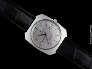 1971 Omega De Ville Vintage Large Mens Automatic Classic Retro Watch - Stainless Steel