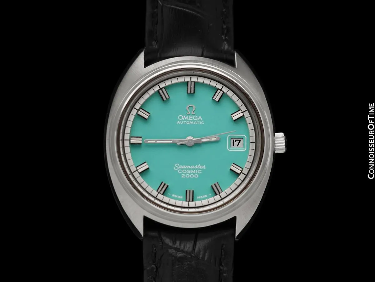1972 Omega Seamaster Cosmic 2000 Vintage Retro Mens Dive Watch, Date - Stainless Steel