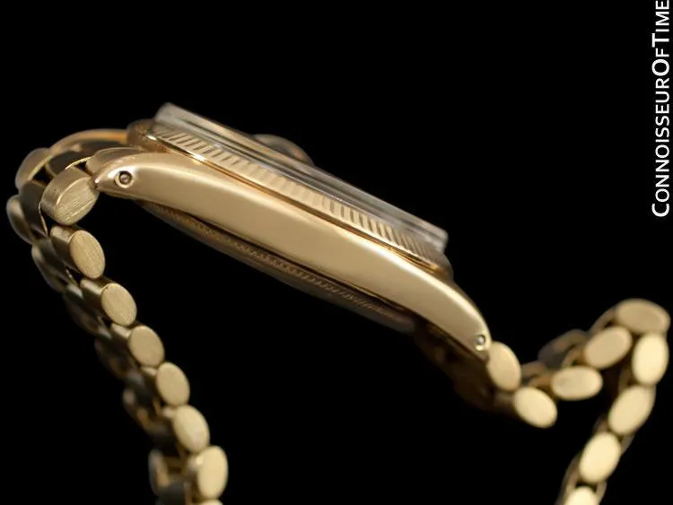 1972 Rolex Oyster Perpetual Date Mens Watch (Datejust President Bracelet), Champagne Dial - 18K Gold