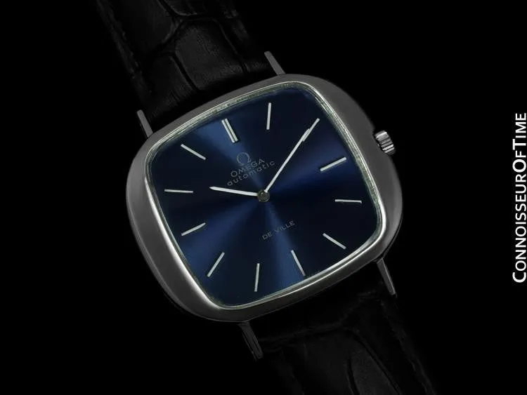 1973 Omega DeVille Mens Automatic Retro Full Size Watch - Stainless Steel
