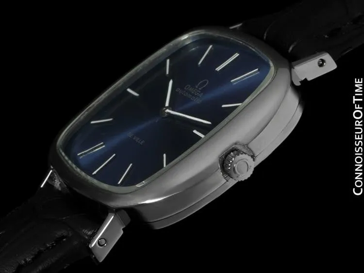 1973 Omega DeVille Mens Automatic Retro Full Size Watch - Stainless Steel