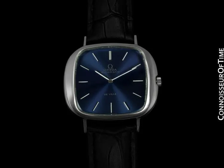 1973 Omega DeVille Mens Automatic Retro Full Size Watch - Stainless Steel