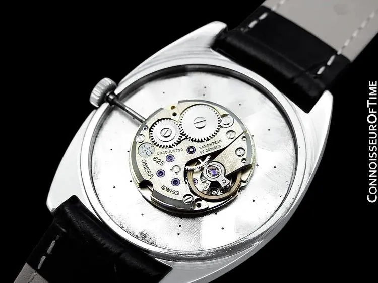 1974 Omega Geneve Vintage Retro Mens Handwound Ultra Slim Watch - Stainless Steel