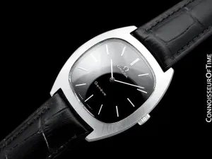 1974 Omega Geneve Vintage Retro Mens Handwound Ultra Slim Watch - Stainless Steel