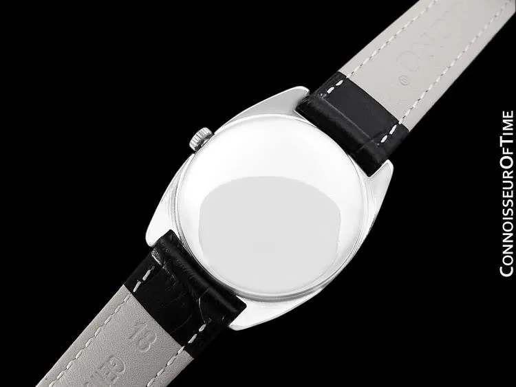 1974 Omega Geneve Vintage Retro Mens Handwound Ultra Slim Watch - Stainless Steel