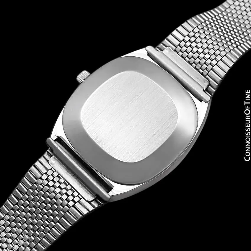 1975 Omega De Ville Classic Vintage Mens Transitional Cal. 1320 Quartz Watch, Date - Stainless Steel