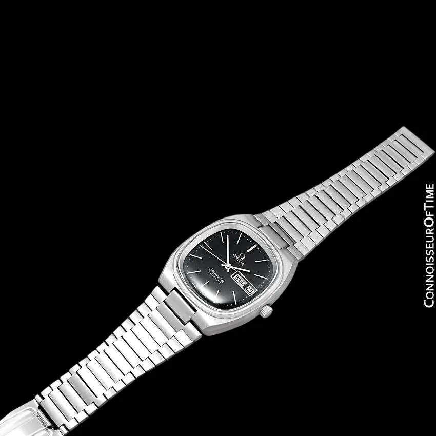 1978 Omega Seamaster Vintage Mens TV Watch, Automatic, Day Date - Stainless Steel