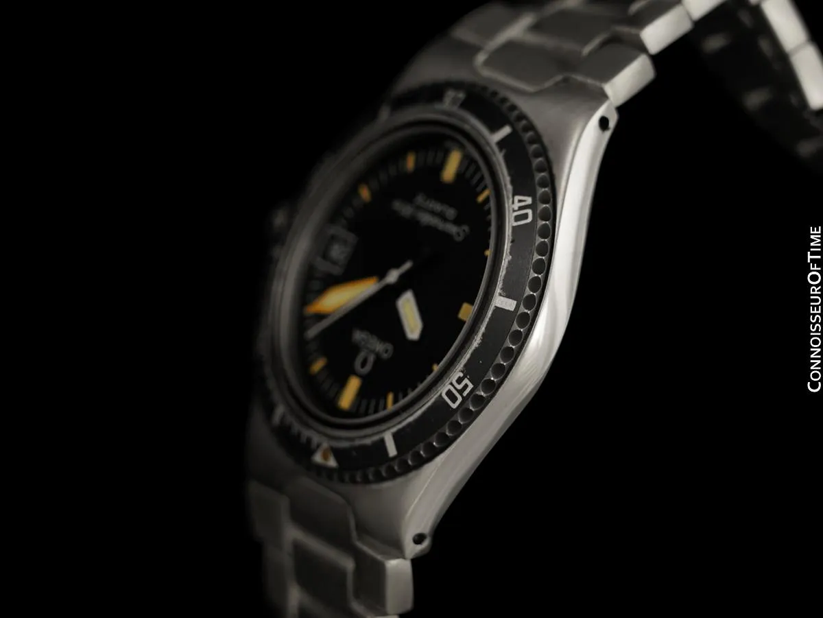 1984 Omega Seamaster Calypso II 120M Vintage Full Size Mens Quartz Watch, Date - Stainless Steel
