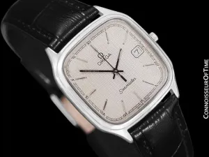 1985 Omega Seamaster Brest Vintage Mens Retro Quartz Watch - Stainless Steel
