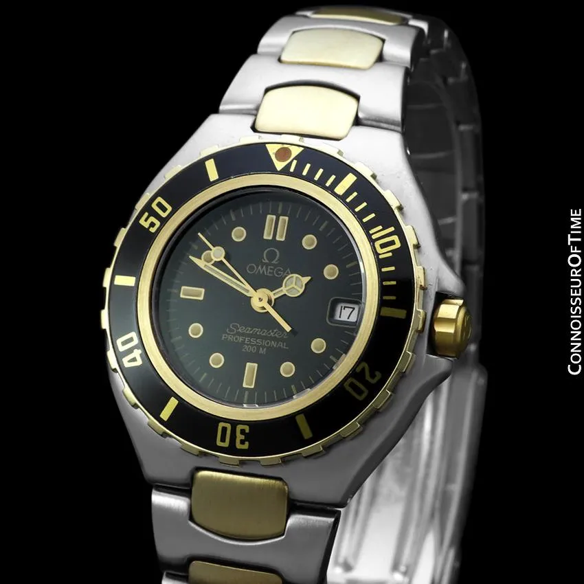 1995 Omega Seamaster 200M Pre-Bond Dive Watch, Date - Stainless Steel & 18K Gold