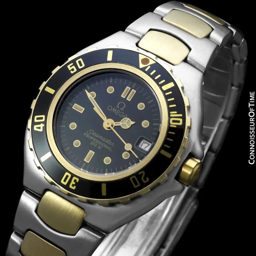 1995 Omega Seamaster 200M Pre-Bond Dive Watch, Date - Stainless Steel & 18K Gold