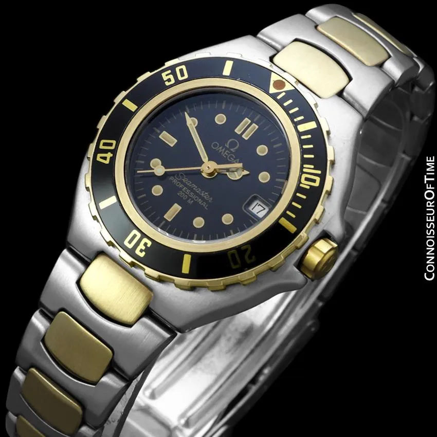 1995 Omega Seamaster 200M Pre-Bond Dive Watch, Date - Stainless Steel & 18K Gold