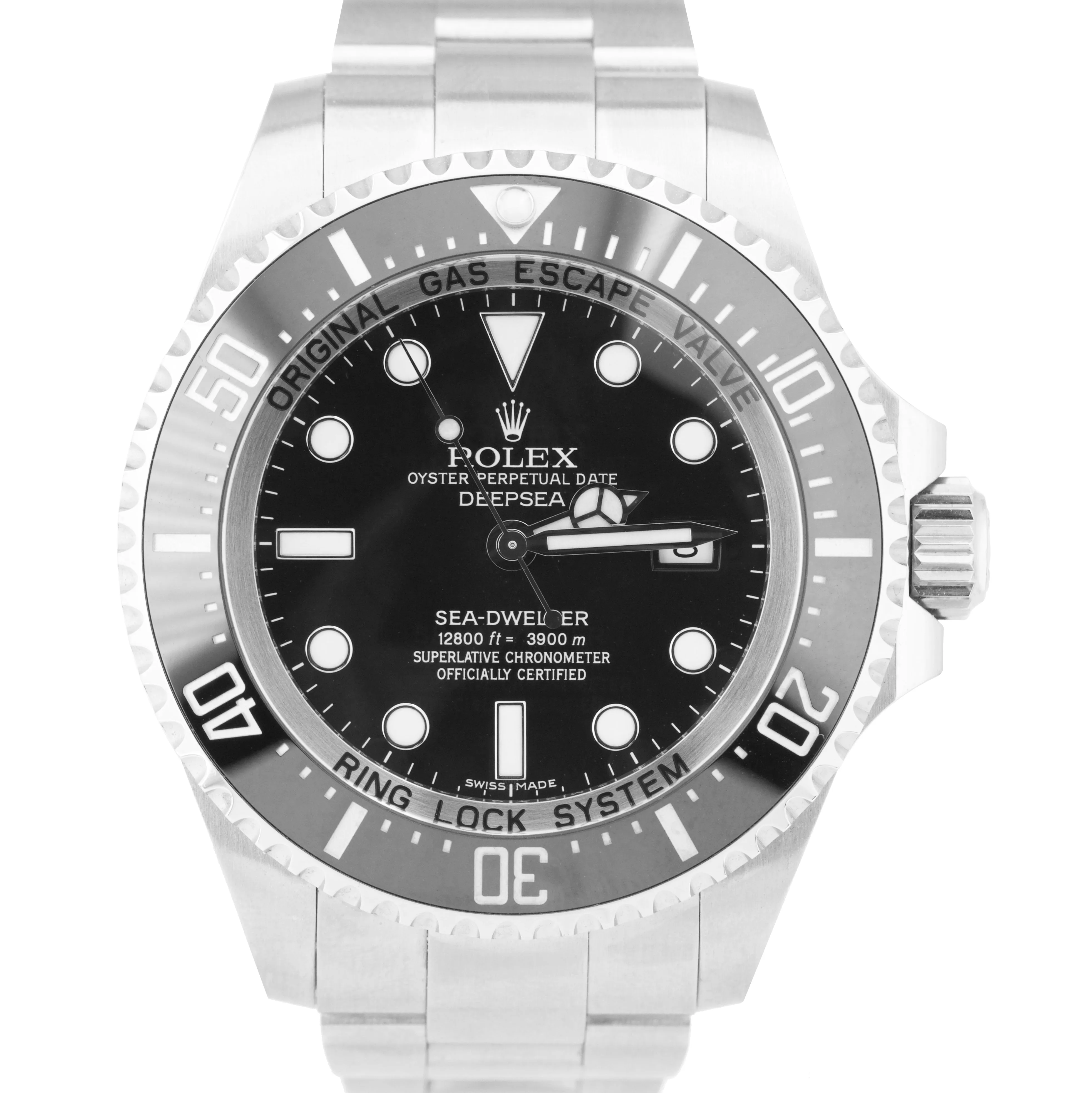 2013 Rolex Sea-Dweller Deepsea Stainless Steel 44mm Black Ceramic Watch 116660