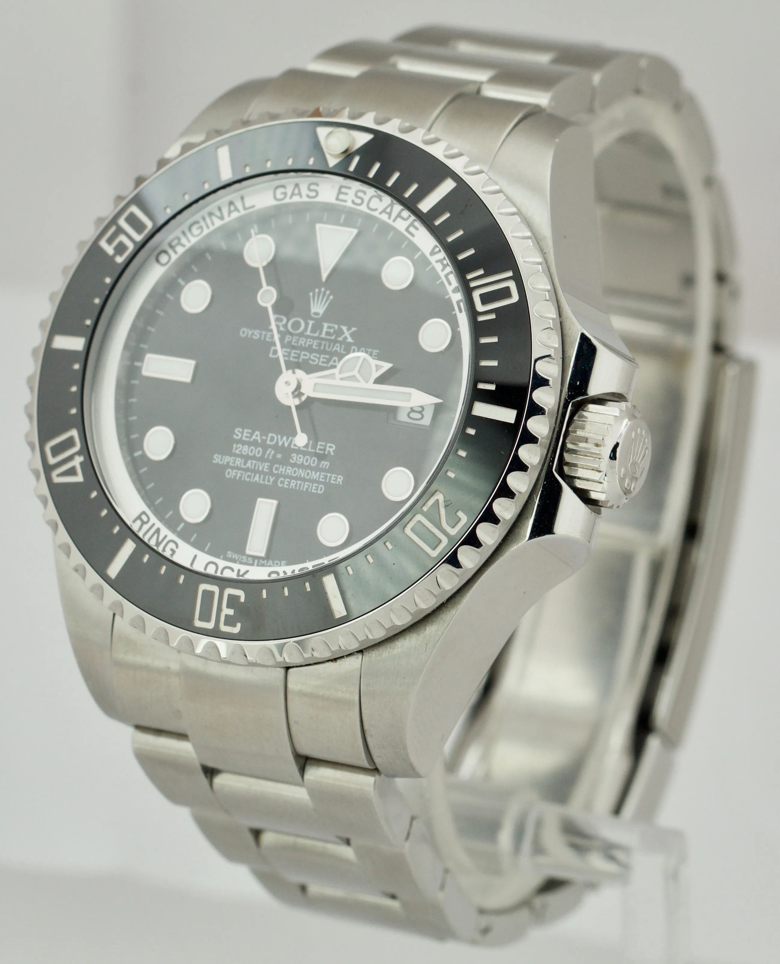 2013 Rolex Sea-Dweller Deepsea Stainless Steel 44mm Black Ceramic Watch 116660