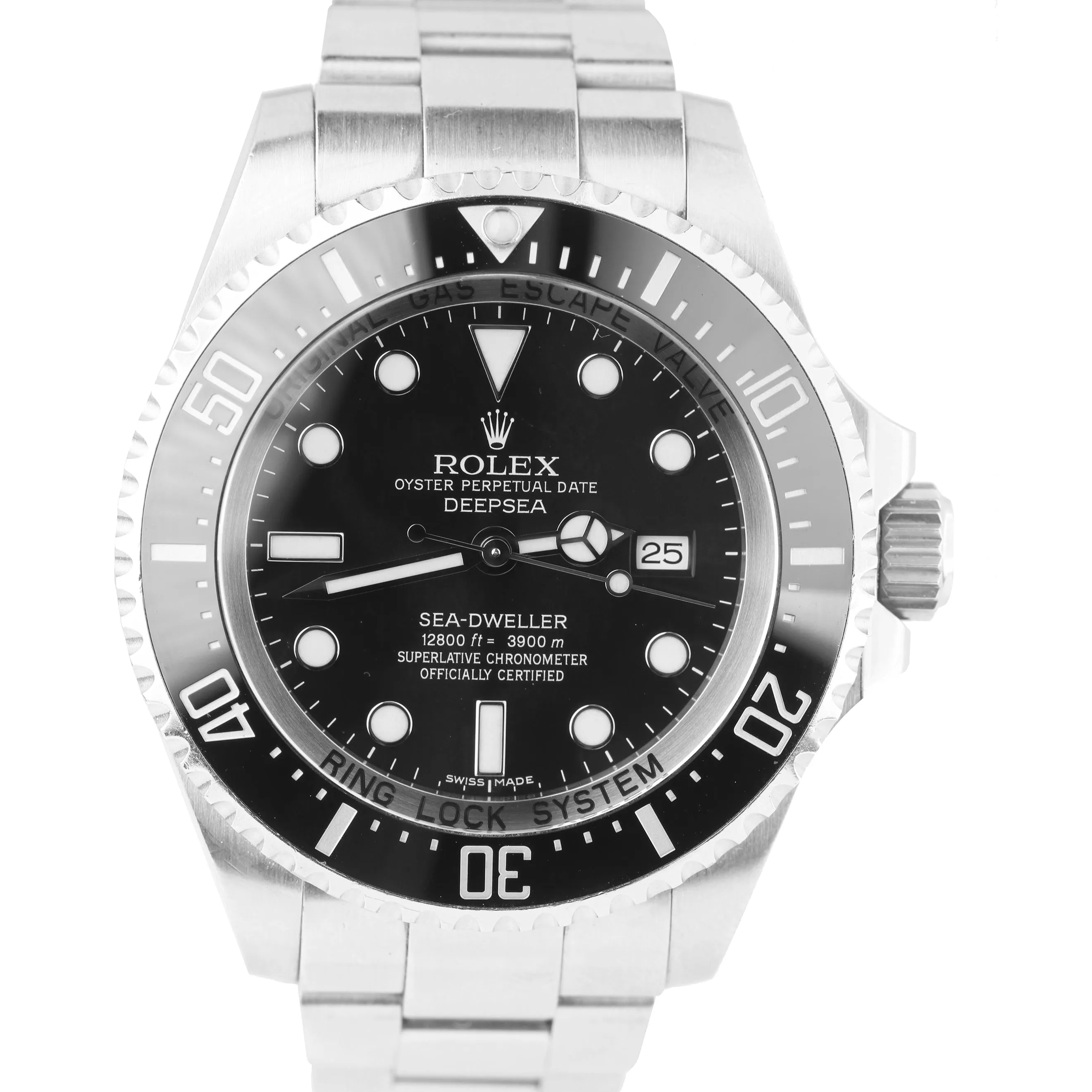 2014 UNPOLISHED Rolex Sea-Dweller DEEPSEA 116660 Stainless 44mm Black Dive Watch