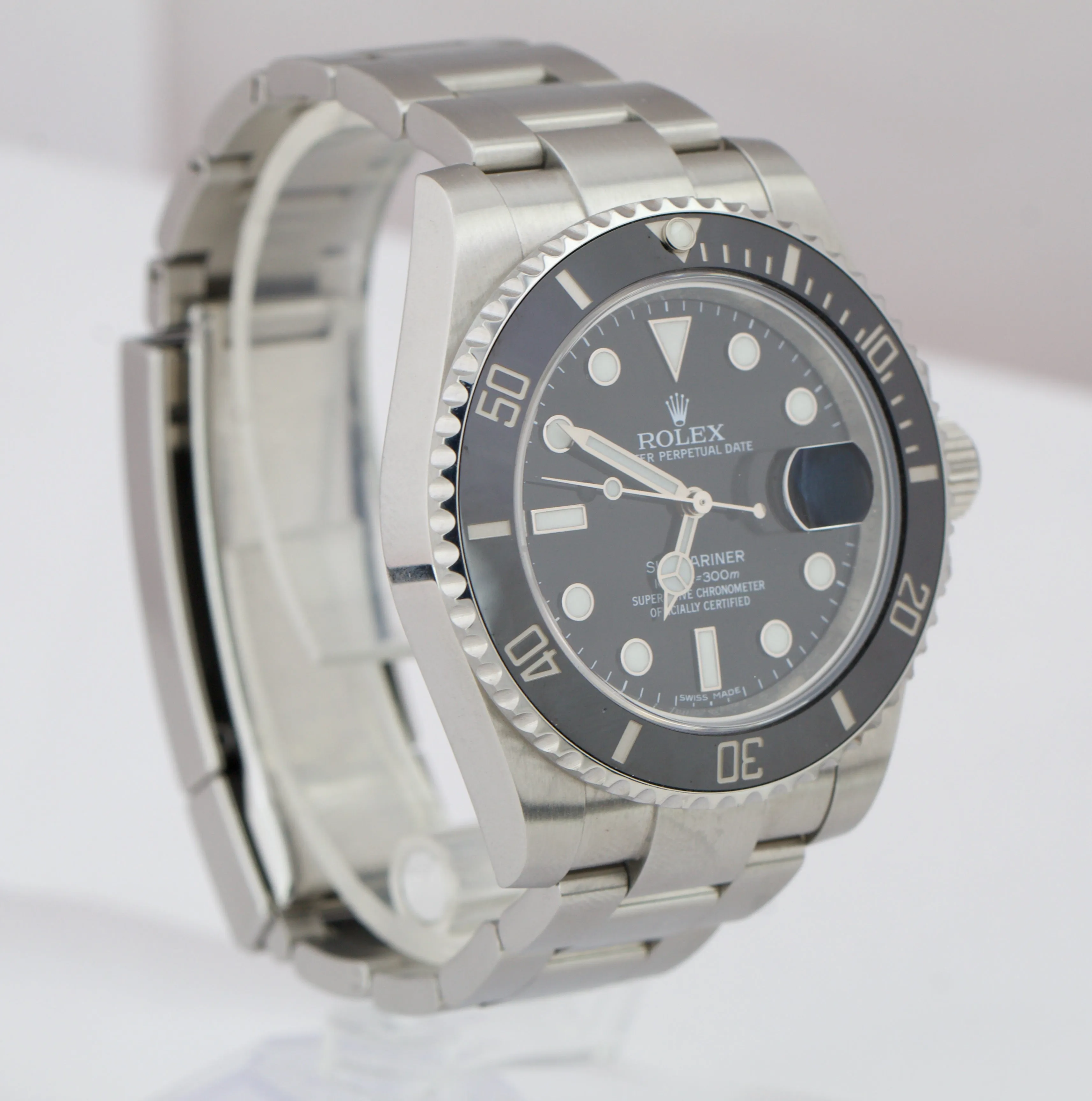 2015 Rolex Submariner Date Stainless Ceramic 40mm Dive Watch 116610LN BOX PAPERS