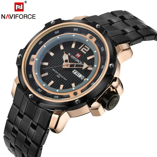 2016 New Men Sport Watches Men's Quartz Watch Relogio Masculino Military Diver Full Steel Luxury Brand Fashion Army Wristwatches