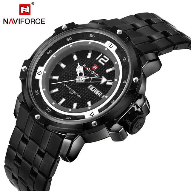 2016 New Men Sport Watches Men's Quartz Watch Relogio Masculino Military Diver Full Steel Luxury Brand Fashion Army Wristwatches