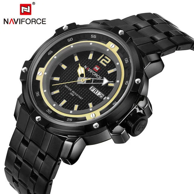 2016 New Men Sport Watches Men's Quartz Watch Relogio Masculino Military Diver Full Steel Luxury Brand Fashion Army Wristwatches