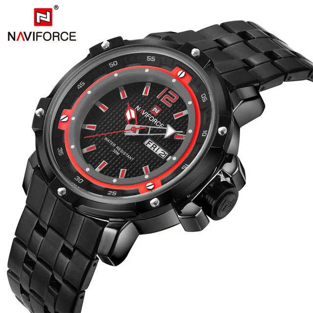 2016 New Men Sport Watches Men's Quartz Watch Relogio Masculino Military Diver Full Steel Luxury Brand Fashion Army Wristwatches