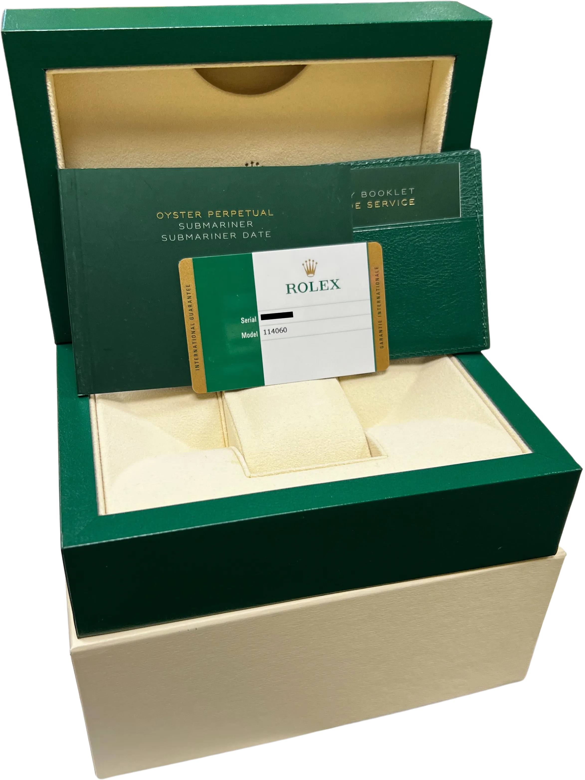 2017 CARD Rolex Submariner No-Date Stainless Steel 40mm Black Watch 114060 B P