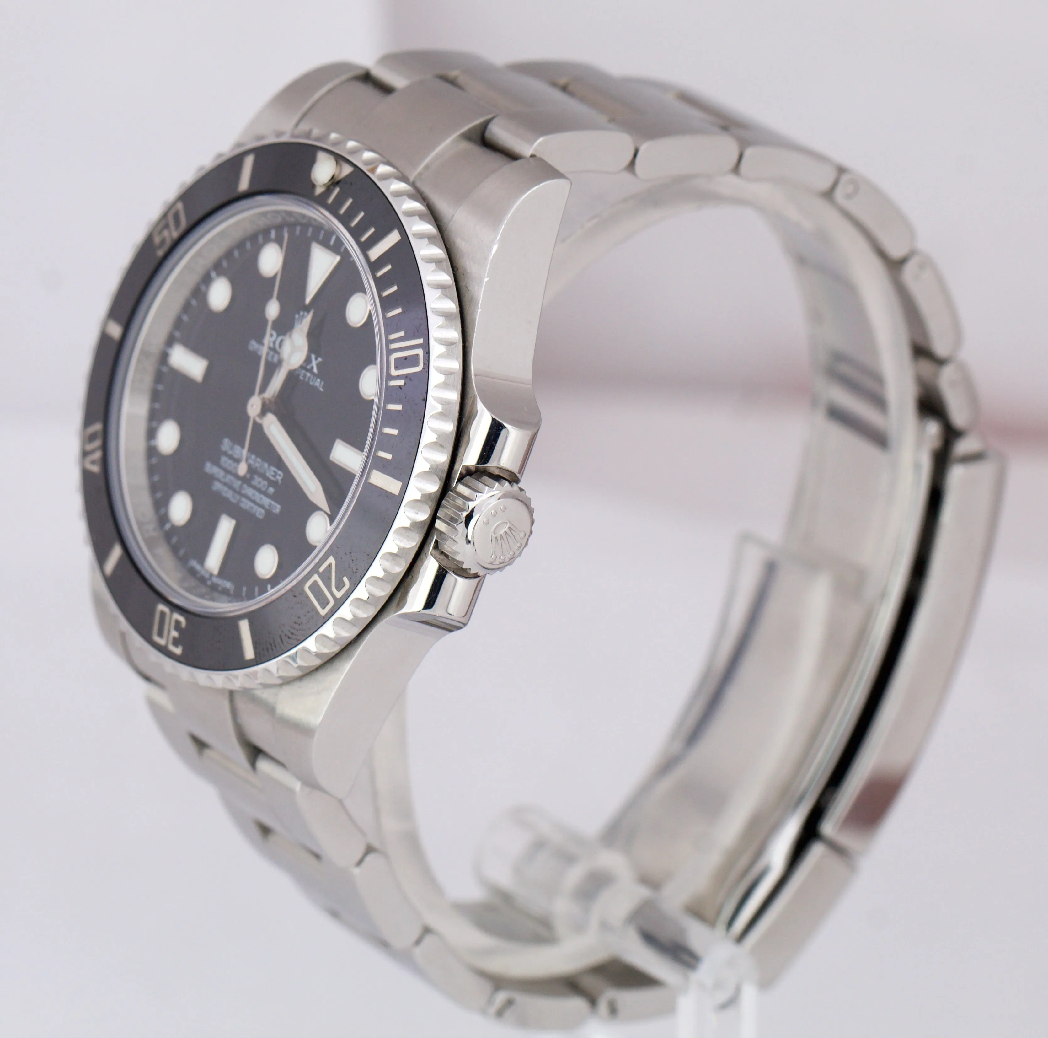 2017 CARD Rolex Submariner No-Date Stainless Steel 40mm Black Watch 114060 B P