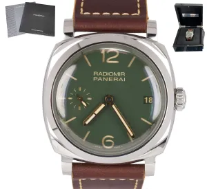 2018 Panerai Radiomir 1940 3-Days Green Stainless PAM00736 Manual 47mm PAM 736