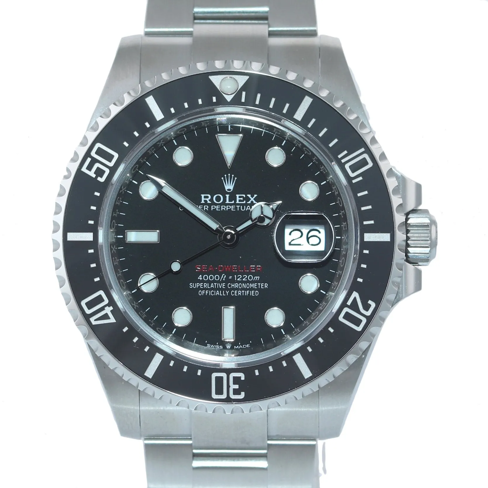 2018 PAPERS Mark I Rolex Red Sea-Dweller 43mm 126600 Steel Watch Box
