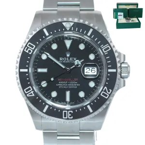 2018 PAPERS Mark I Rolex Red Sea-Dweller 43mm 126600 Steel Watch Box