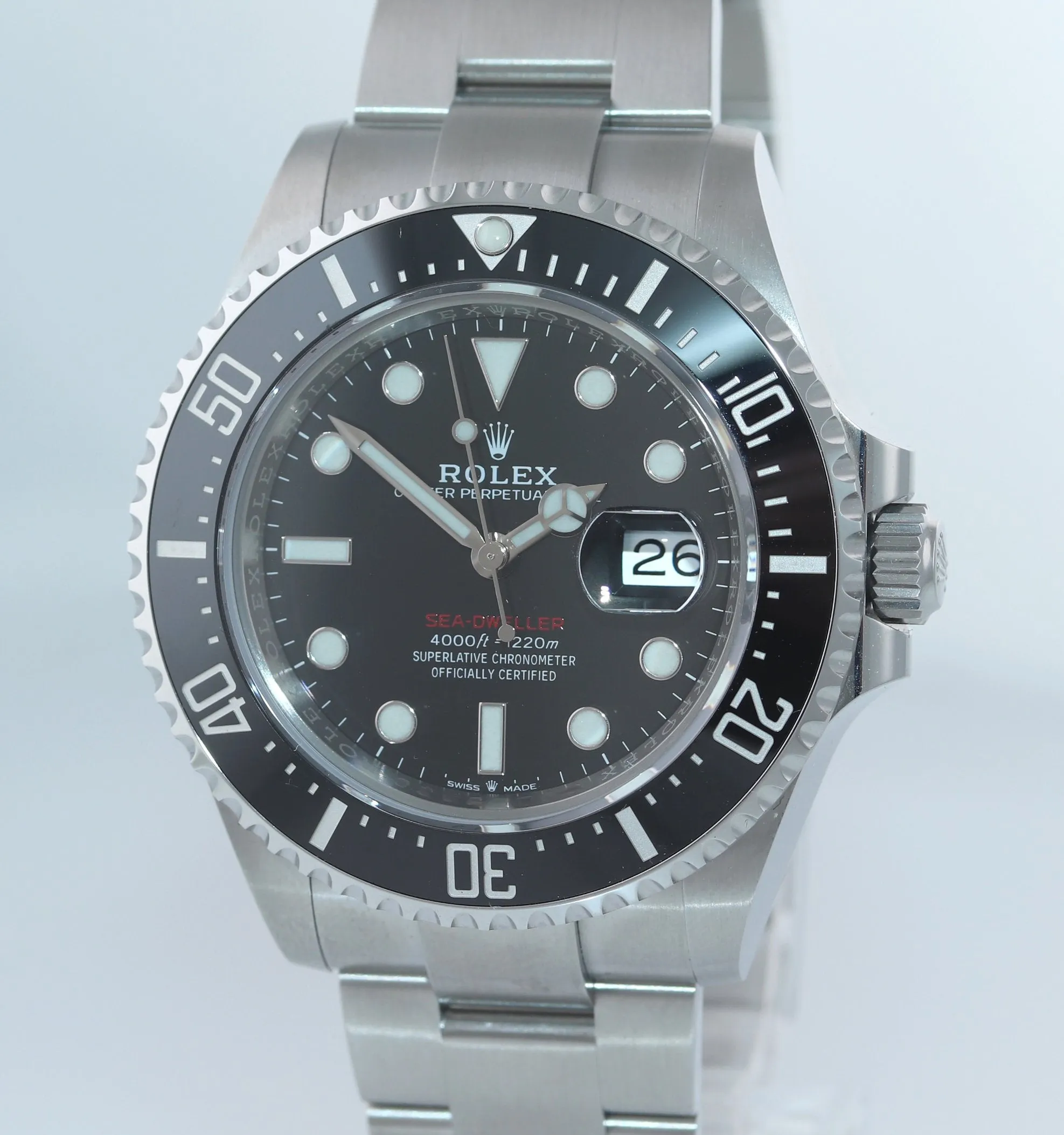 2018 PAPERS Mark I Rolex Red Sea-Dweller 43mm 126600 Steel Watch Box