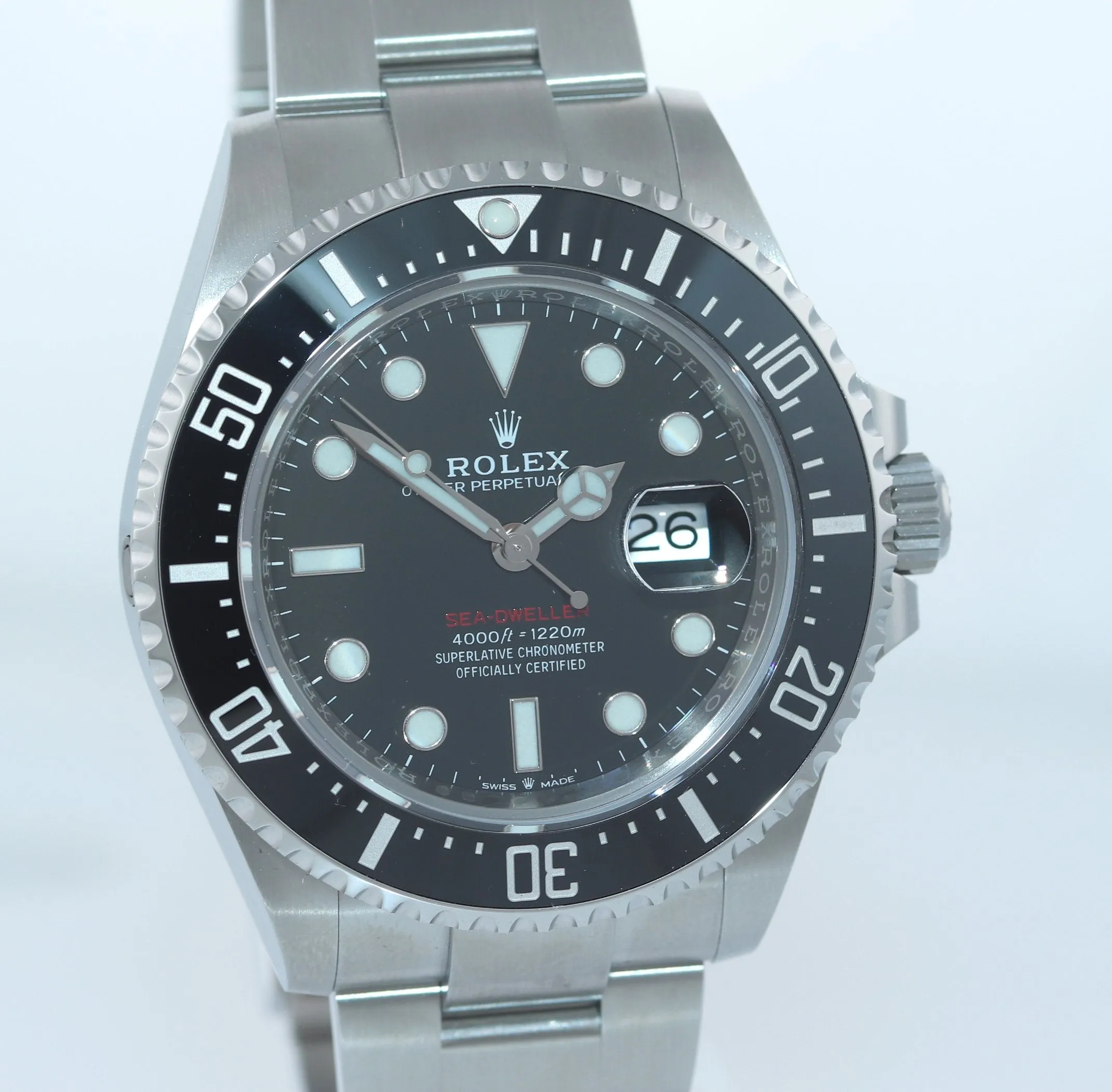 2018 PAPERS Mark I Rolex Red Sea-Dweller 43mm 126600 Steel Watch Box