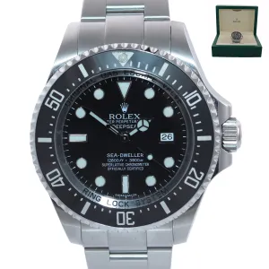 2018 Rolex Sea-Dweller Deepsea 116660 Stainless Steel 44mm Black Watch Box